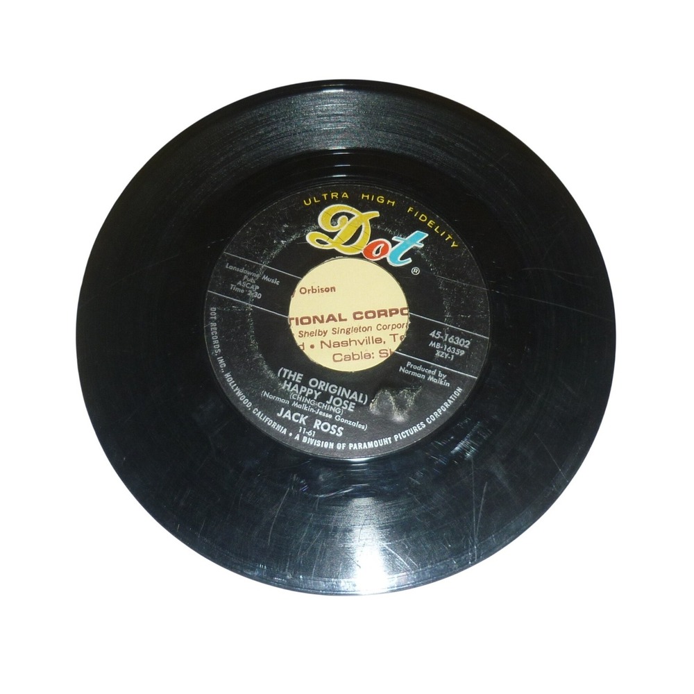Jack Ross Happy Jose Sweet Georgia‎ Brown Dot Records 45-16302 Vinyl 7" Single